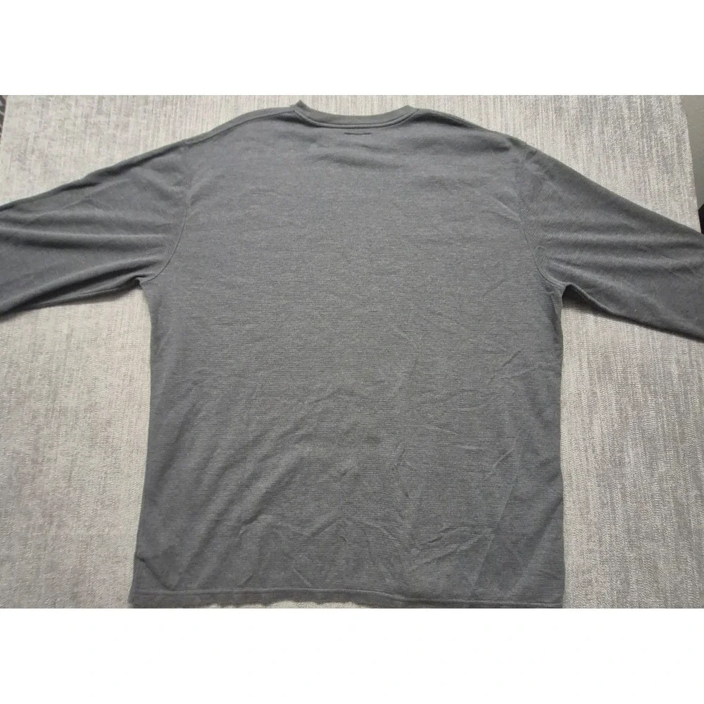 Polo Ralph Lauren Thermal Shirt Men's 4XL Gray Long Sleeve Waffle Knit Pony Logo